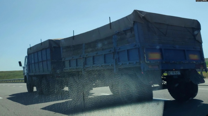 Украденный грузовик возле Керчи