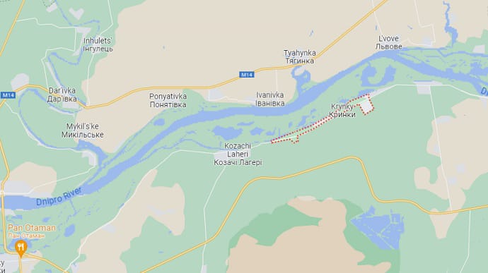 Ukrainian forces consolidate in village on Kherson Oblast's left bank