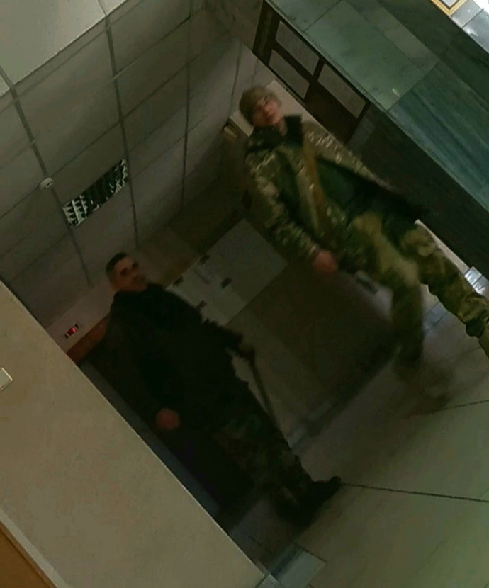 Російські військові в окупованому Енергодарі, березень 2022