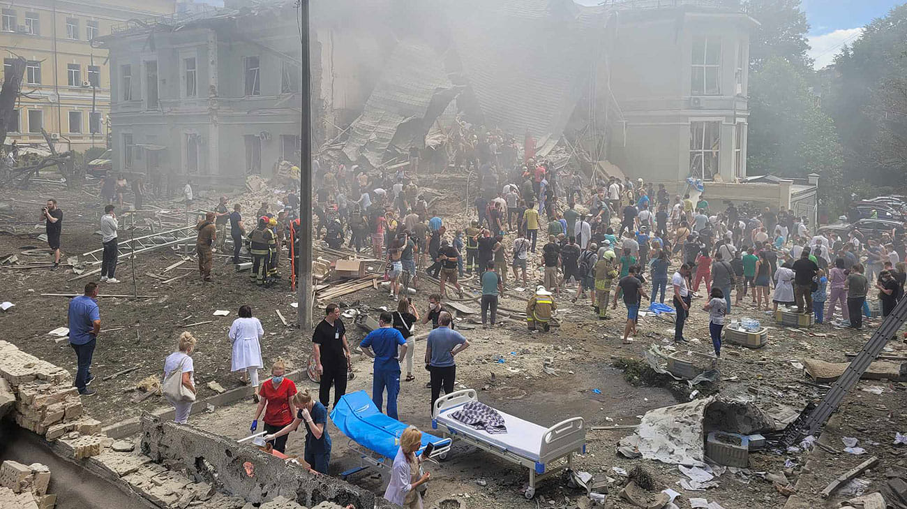 Kyiv death toll reaches 10 as two civilians die after being taken to hospital; some still trapped under rubble – photos