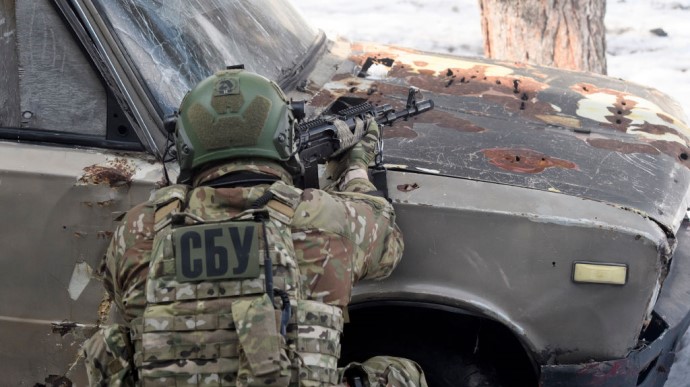 Security Service of Ukraine shows trainings near borders of Belarus