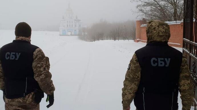Security Service of Ukraine visits monastery of Ukrainian Orthodox Church of Moscow Patriarchate in Sumy Oblast to counteract Russian provocations