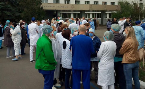 Медики Киева протестовали из-за маленькой зарплаты, Кличко обещал доплатить