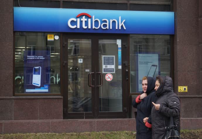 Citibank closes ATM chain in Russia
