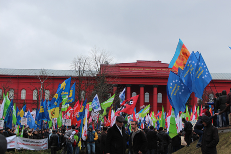 Мітинг опозиції в Києві. Фото Оксани Коваленко, УП