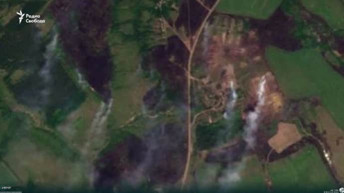 Satellite images of ammunition storage points hit in Russia's Voronezh Oblast posted – video