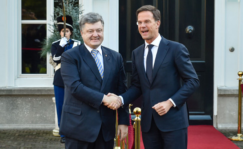 Президент України Петро Порошенко та прем'єр-міністр Нідерландів Марк Рютте