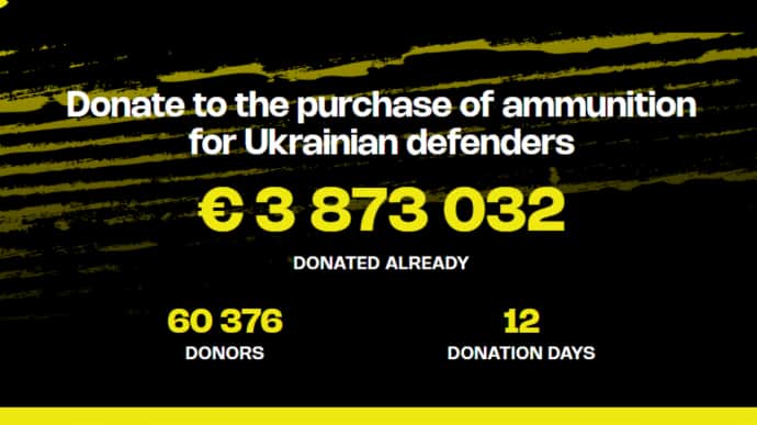 Словаки без поддержки правительства собрали 4 миллиона евро на снаряды Украине
