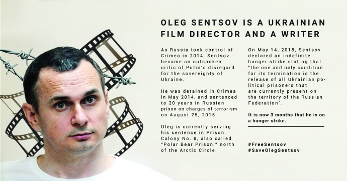 Європейська кіноакадемія: Оголосимо 14 серпня Днем Сенцова