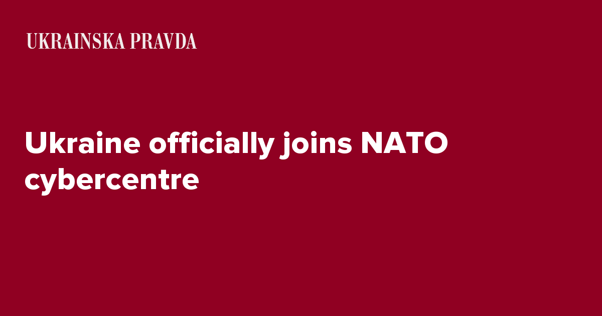 Ukraine officially joins NATO cybercentre 