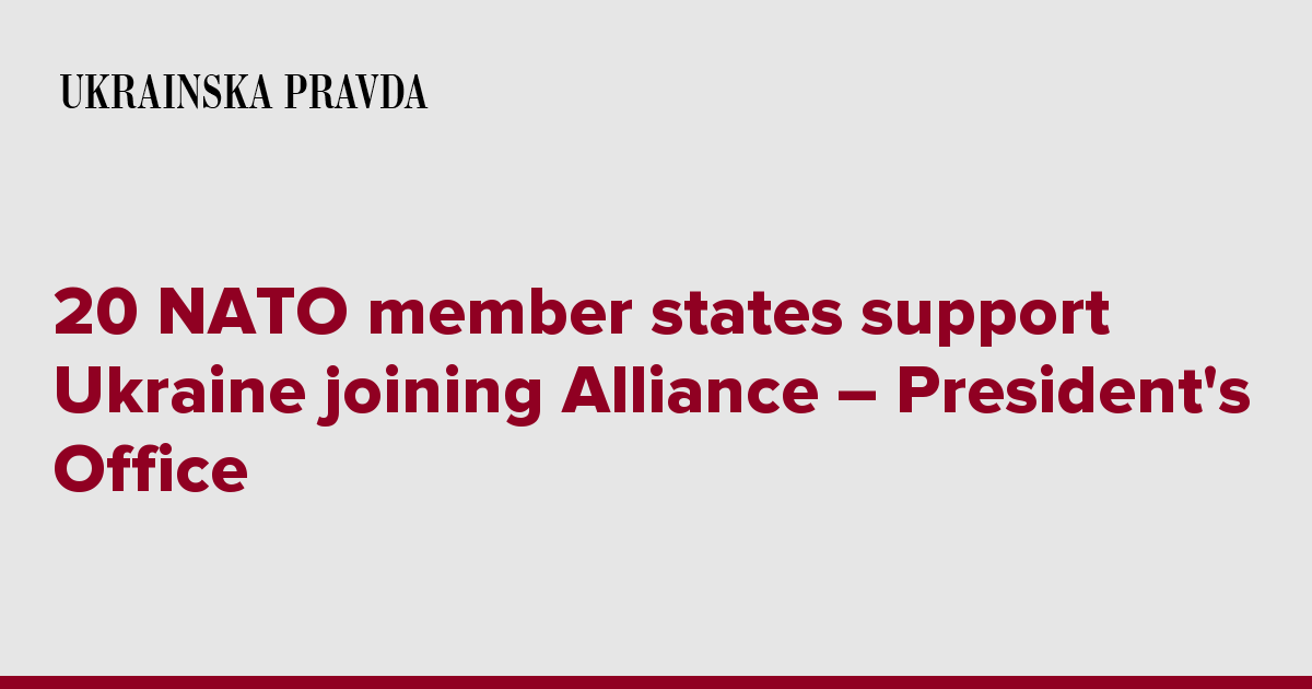 20 NATO Member States Support Ukraine Joining Alliance President S   7406276 Fb Image Eng 2023 06 11 00 25 41 