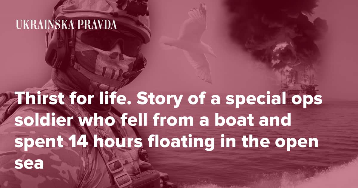 Ukraine: Commando Who Fell From Speedboat Under Fire Describes