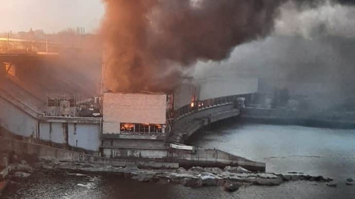 Russians spread fakes about Dnipro HPP strike even before actual attack to sow panic