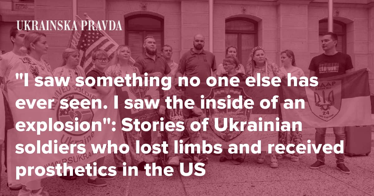 Stories of Ukrainian soldiers who lost limbs and received prosthetics in the US