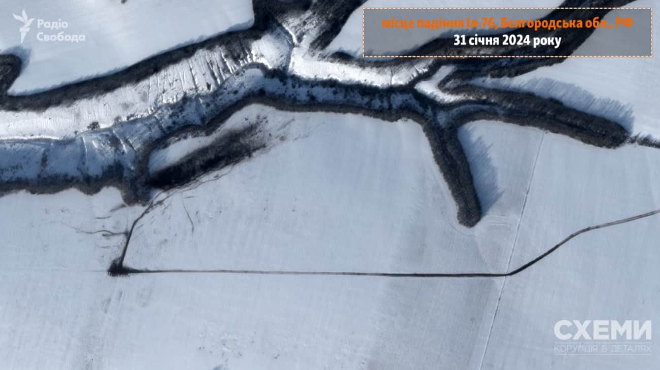 First satellite images of Russian Il-76 aircraft crash site released ...