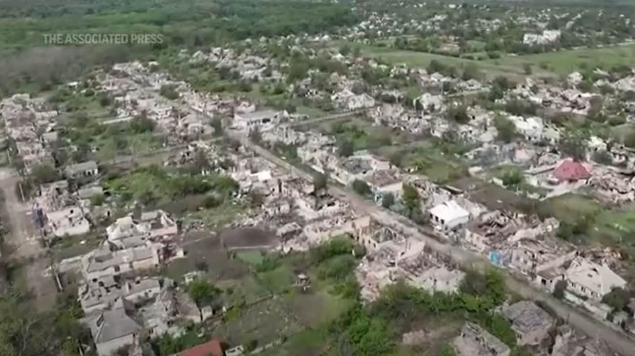 Chasov Yar: The Associated Press showed an “apocalyptic” picture of a city attacked by the Russian Federation from a drone