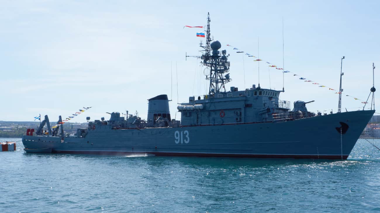 Russian minesweeper “Kovrovets” was destroyed at evening