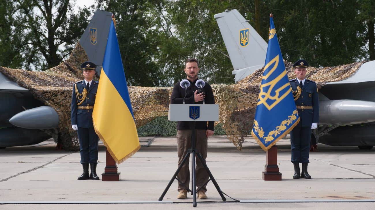 Zelensky demonstrated F-16 aircraft in Ukraine