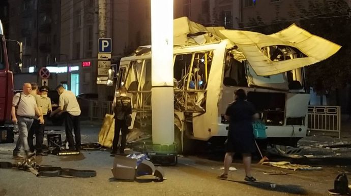Количество жертв взрыва автобуса в Воронеже возросло до двух