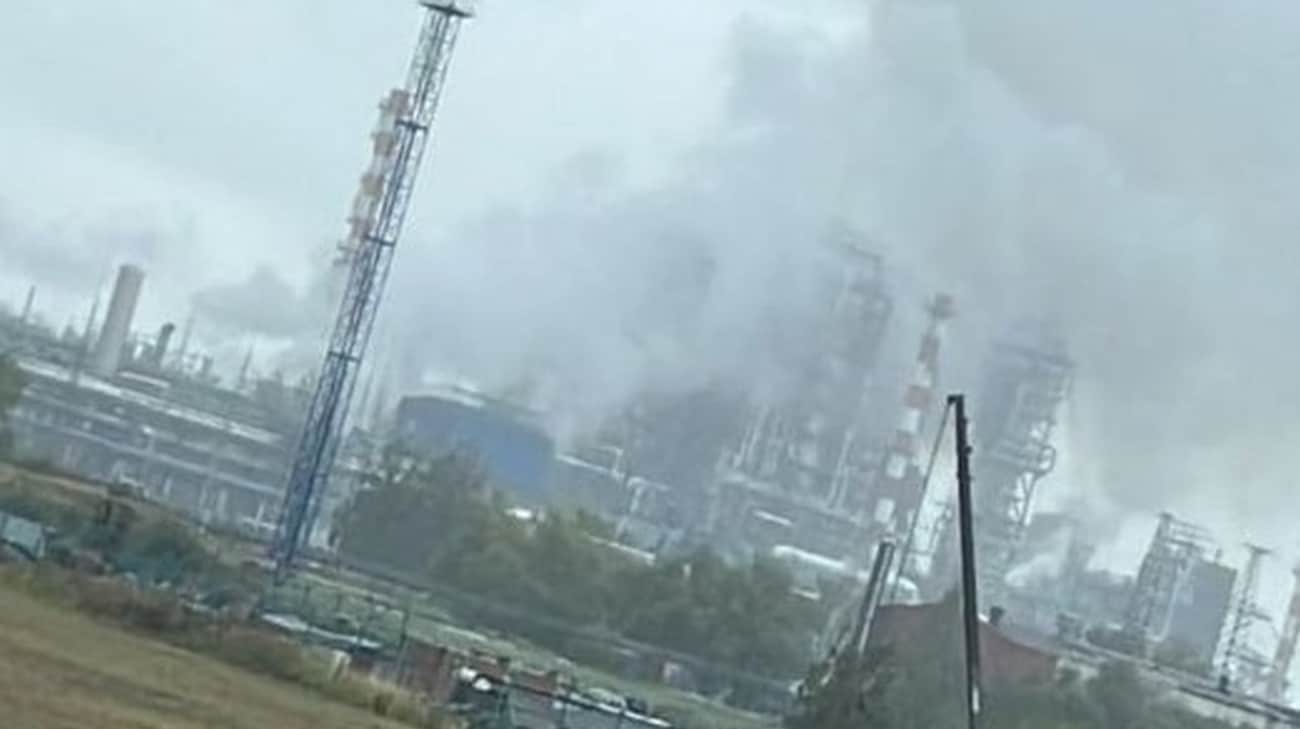 An explosion occurred and a fire broke out at one of Russia’s largest oil refineries