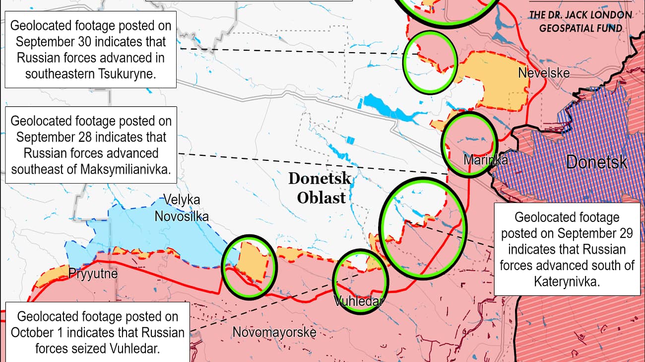 Vuhledar seizure unlikely to significantly alter Russia's operations in ...