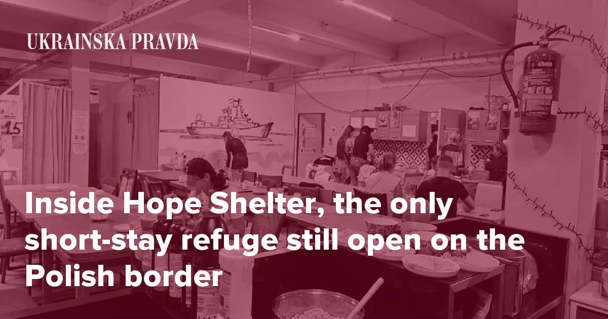 Inside Hope Shelter, the only short-stay refuge still open on the Polish border