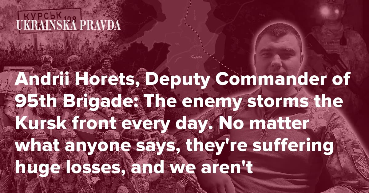 Deputy Commander of 95th Brigade on capturing Malaya Loknya in Kursk Oblast, switching to defence, and POWs with Ukrainian driving licences