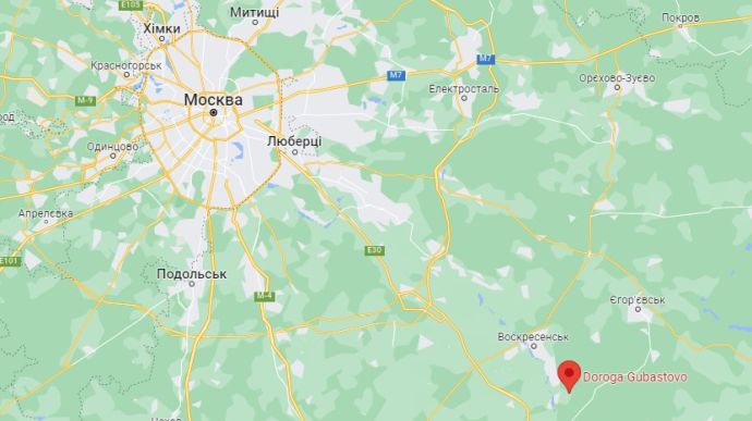 В Московській області неподалік від станції Газпрому упав безпілотник