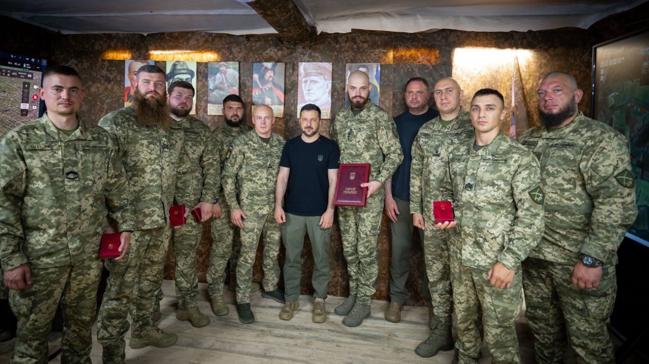 Zelenskyy visits unit in Sumy Oblast that spearheaded last year's assault on Kursk Oblast – photos