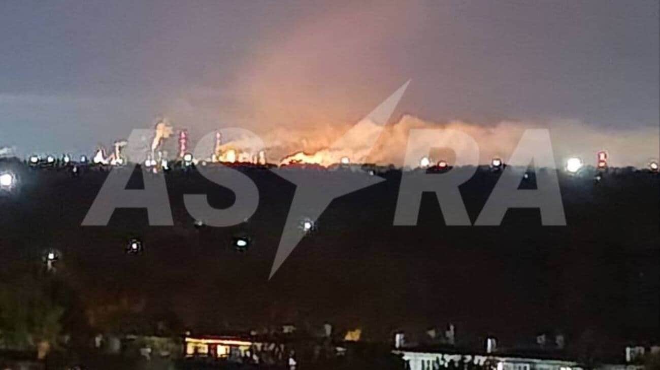 Drone strike causes fire at Azot chemical plant in Russia's Tula Oblast