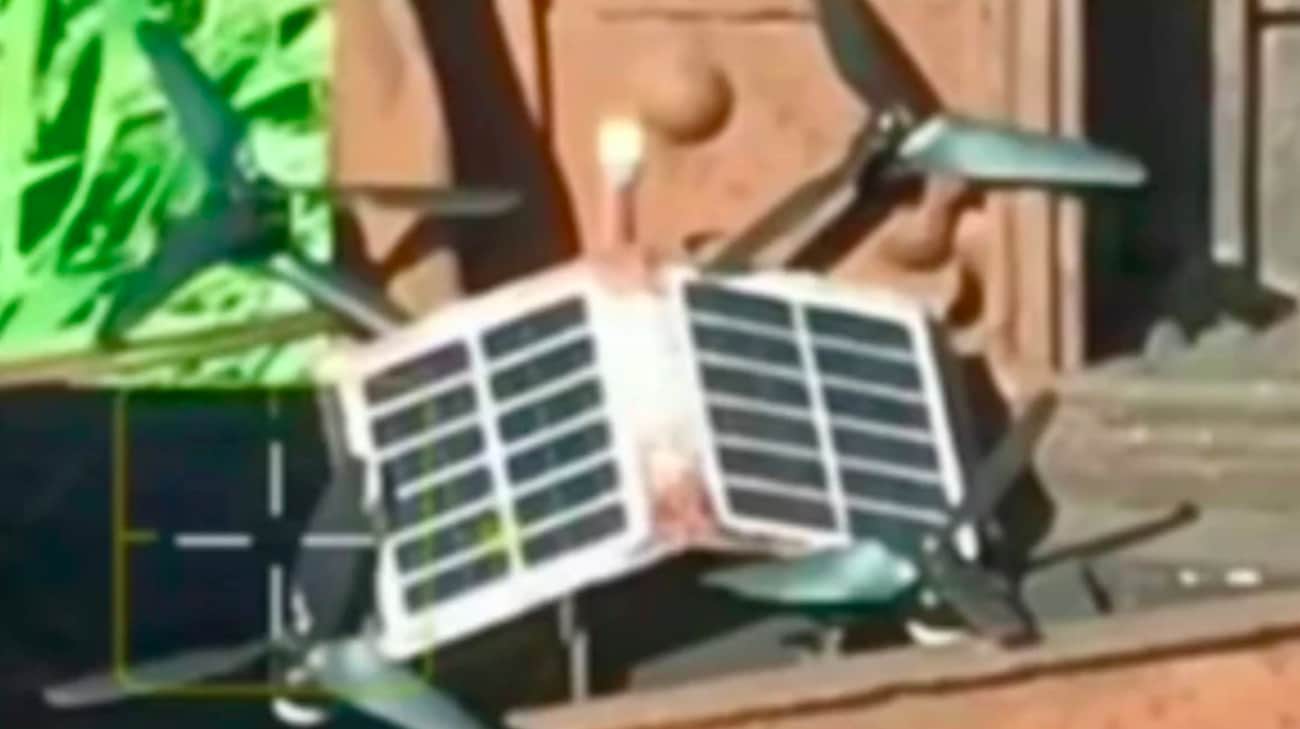 Russian FPV drones with solar panels spotted on front line