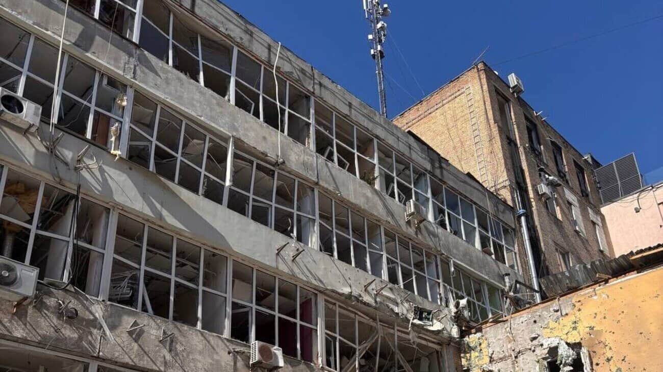 Kyiv's Nash Format publishing house hit by Russian strike – photos