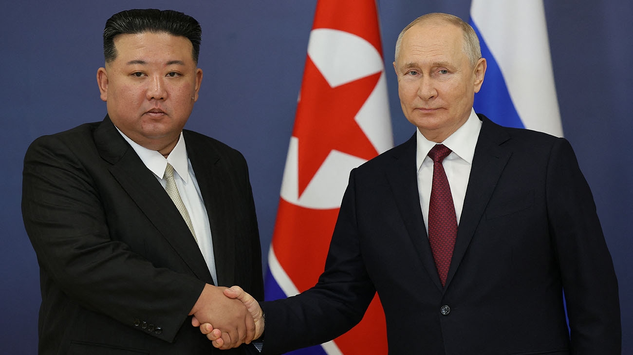 Putin and Kim Jong Un confirm unity in war against Ukraine during phone call