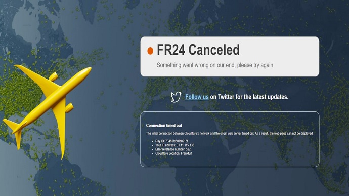 Сайт Flightradar24 перестав працювати під час польоту Пелосі у бік Тайваню
