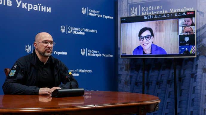 Шмигаль вперше поговорив зі спецпредставницею США з відновлення України