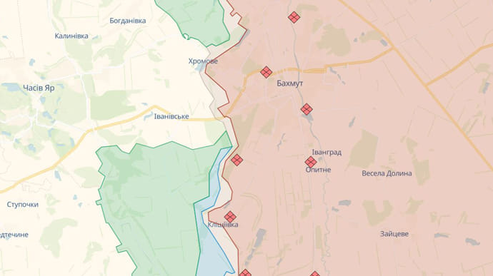 Украинские войска за прошедшую неделю освободили 3 кв.км возле Бахмута – Маляр