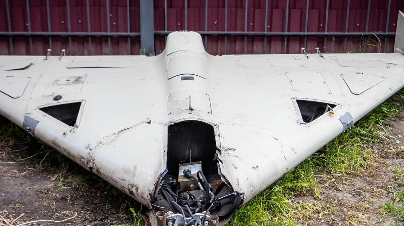 Falling drone debris injures woman in Kyiv Oblast – photos