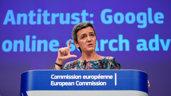 Google програв Єврокомісії справу про штраф на 2,4 млрд євро