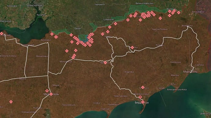 Russians deploy equipment and troops in occupied part of Zaporizhzhia Oblast
