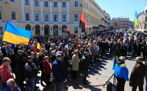 В Одессе митингуют против нового прокурора: Стоянов, пошел вон!