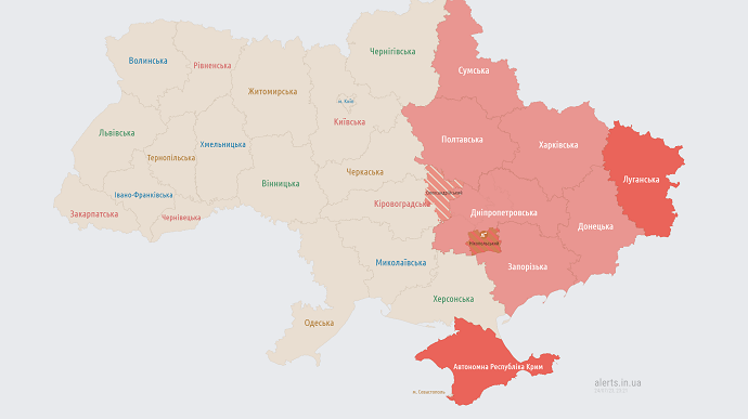 На востоке Украины воздушная тревога из-за взлета Ту-22 в России