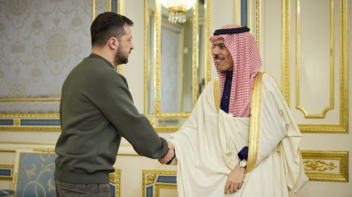 Saudi Arabian Foreign Minister visits President Zelenskyy