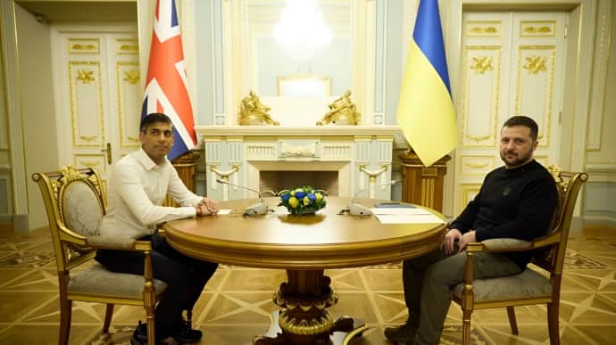 Rishi Sunak and Volodymyr Zelenskyy. Photo: Ukraine's President's Office