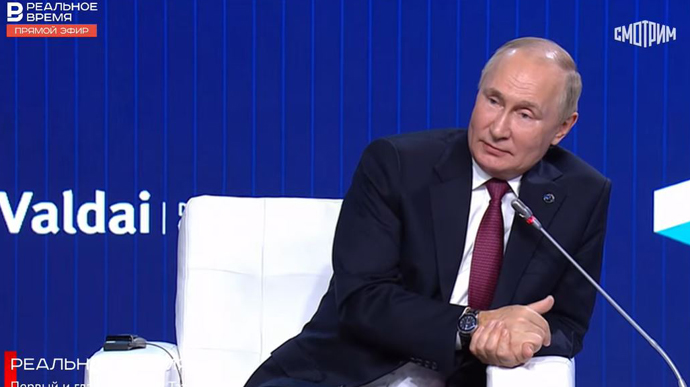 Путін сказав, що російські втрати в десять разів менші, ніж в України