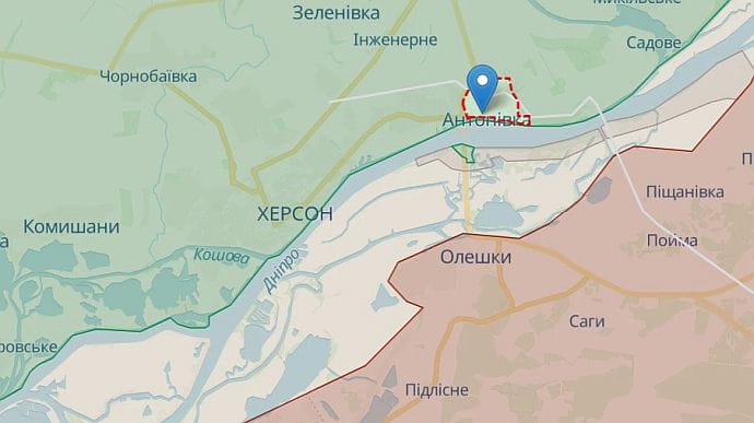 Russians shell Antonivka in Kherson Oblast, one man killed