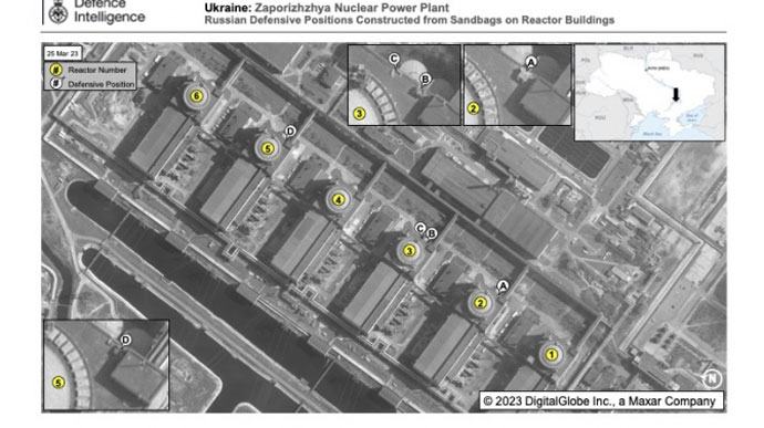 Розвідка Британії: Росіяни облаштували оборонні позиції на будівлях кількох реакторів ЗАЕС