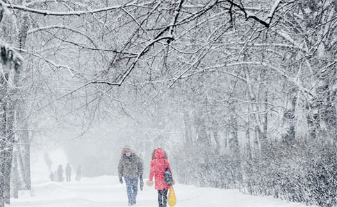 В Украину идет холод и сильный снег 