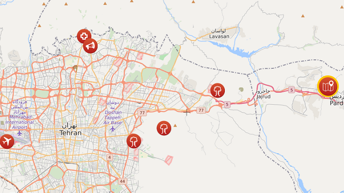 В пригороде Тегерана произошел мощный взрыв