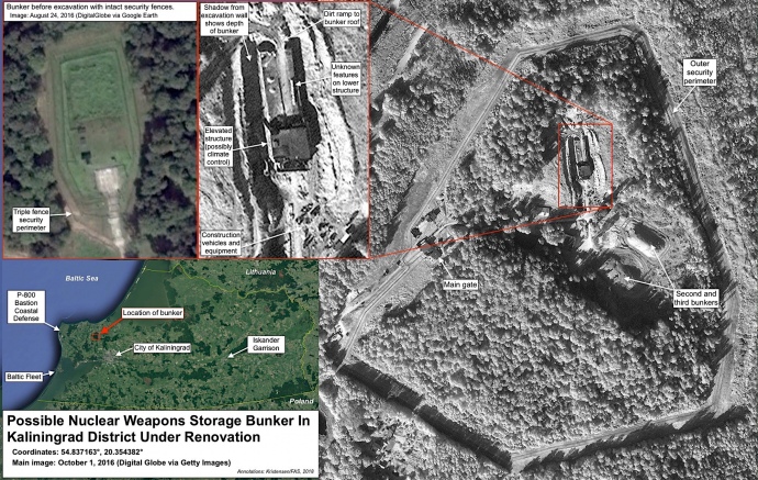 У Калінінградській області оновили бункер для зберігання ядерної зброї?