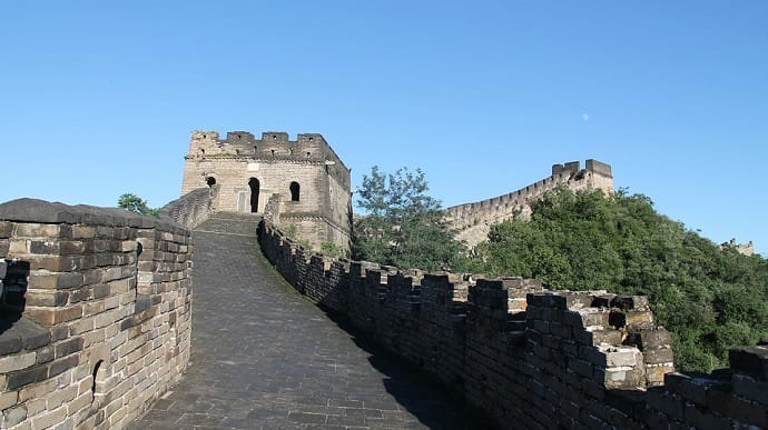 В Китае из-за землетрясения обрушилась часть Великой стены